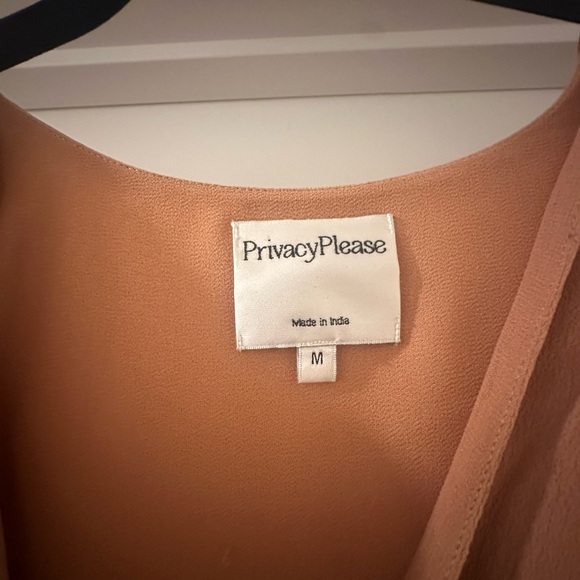 Privacy Please Tan Ruffle Mini Dress - Picture 4 of 5